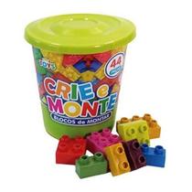 Blocos De Montar Crie e Monte Pote Com 44 Peças - Mini Toys Blocos De Montar Crie e Monte Pote Com 44 Peças - Mini Toys
