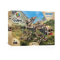 Blocos de Montar Cubic 12 Em 1 Exercito 555 Pcs - Br1096