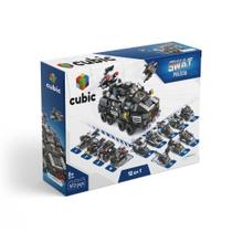 Blocos De Montar Cubic 12 Em 1 Policia 572 Pcs - Br1095