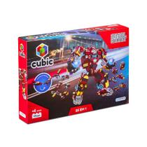 Blocos de Montar Cubic 25 em 1 Steel Robot 575 Peças Multikids - BR1617