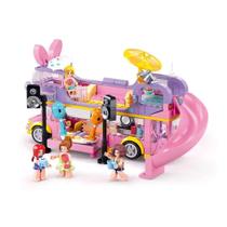 Blocos de Montar Cubic Girl's Dream Ônibus de Turne Musical - 412 Peças - Multikids