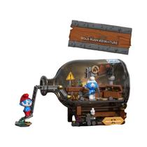 Blocos De Montar Da Casa Mágica Dos Smurfs, Brinquedos DIY Educacionais Com Capa Protetora Contra Blocos De Montar Da Casa Mágica Dos Smurfs, Brinquedos DIY Educacionais Com Capa Protetora Contra