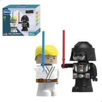 Blocos de Montar Dark e Light Warrior Star Adventure World 14 Peças Blocz