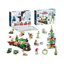 Blocos De Montar De Aldeia De Natal: Árvore De Natal, Peças De Encaixe, Decorações DIY E Figuras De