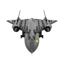 Blocos De Montar De Avião De Reconhecimento Supersônico SR71 Blackbird Militar Para Meninos - Modelo
