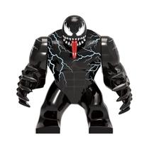 Blocos De Montar De Bonecos De Anime De Super-Heróis Da Marvel: Venom, Homem-Aranha, Deadpool,