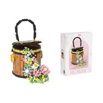 Blocos De Montar De Bouquet De Orquídeas Modelo De Planta Bonsai Flores Artificiais Decoração Para