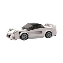 Blocos De Montar De Carro De Corrida Clássico MOC Branco, Supercarro Esportivo Da Cidade, Brinquedos Blocos De Montar De Carro De Corrida Clássico MOC Branco, Supercarro Esportivo Da Cidade, Brinquedos