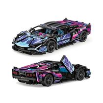 Blocos De Montar De Carro Esportivo Cyberpunk Em Escala 1:14, Conjunto De Supercarro De Corrida Para Blocos De Montar De Carro Esportivo Cyberpunk Em Escala 1:14, Conjunto De Supercarro De Corrida Para