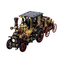 Blocos De Montar De Carro Mecânico a Vapor Vintage 1331 Peças, Veículo Retrô Steampunk, Decoração De Blocos De Montar De Carro Mecânico a Vapor Vintage 1331 Peças, Veículo Retrô Steampunk, Decoração De