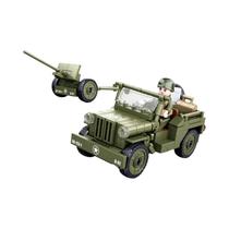 Blocos De Montar De Carro Militar Para Crianças, Modelo De Brinquedo Jeep WILLYS Dos EUA Da Segunda Blocos De Montar De Carro Militar Para Crianças, Modelo De Brinquedo Jeep WILLYS Dos EUA Da Segunda