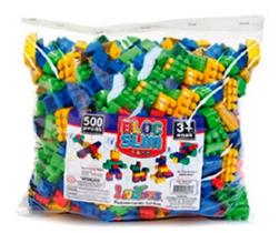 Blocos de montar - Desenvolvendo a criatividade - 500 peças