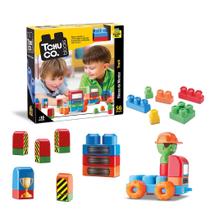 Blocos De Montar Didático Tchuco Truck - C/ 56 Peças - Samba