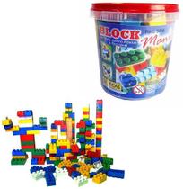 Blocos de Montar Didáticos Balde com 52 peças