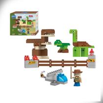 Blocos de Montar Dinopark World Jurassic Dinosaurs 87 Peças Blocz Blocos de Montar Dinopark World Jurassic Dinosaurs 87 Peças Blocz