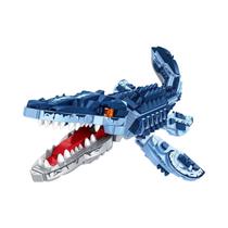 Blocos De Montar Dinossauro Azul 805 Peças, Quebra-Cabeça Modelo Mosasaurus, Conjunto De Brinquedos Blocos De Montar Dinossauro Azul 805 Peças, Quebra-Cabeça Modelo Mosasaurus, Conjunto De Brinquedos