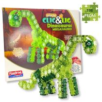 Blocos De Montar Dinossauro Brinquedo Infantil Clic E Lig Blocos De Montar Dinossauro Brinquedo Infantil Clic E Lig