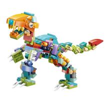 Blocos de Montar Dinossauros 12 em 1 Brinquedo Educativo