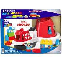 Blocos de Montar Disney Mega Bloks Barco Clássico do Mickey - Mattel
