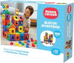 Blocos de Montar Divertidos 100 Peças Brinquedo Educativo