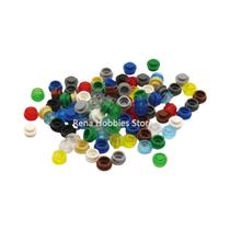 Blocos De Montar DIY Para Crianças 400PCS 1x1 Placa Redonda MOC Figuras De Ponto Bricks Brinquedo