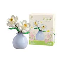 Blocos De Montar DIY Para Meninas: Mini Vaso De Flores (Rosa, Tulipa, Girassol, Peônia) Decoração Blocos De Montar DIY Para Meninas: Mini Vaso De Flores (Rosa, Tulipa, Girassol, Peônia) Decoração