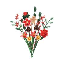 Blocos De Montar DIY Românticos De Natal E Dia Dos Namorados, 865 Peças, Buquê De Rosas E Boneco De Blocos De Montar DIY Românticos De Natal E Dia Dos Namorados, 865 Peças, Buquê De Rosas E Boneco De