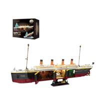 Blocos De Montar Do Navio Titanic 2288PCS MOC Modelo De Barco De Cruzeiro Iceberg Luxuoso Brinquedos Blocos De Montar Do Navio Titanic 2288PCS MOC Modelo De Barco De Cruzeiro Iceberg Luxuoso Brinquedos