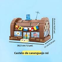 Blocos De Montar Do Restaurante Krusty Krab Do Bob Esponja, Cenas Criativas De Cantina, Ornamentos