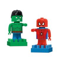 Blocos de Montar Dupla de Bonecos Heróis Medieval Colecionáveis Blocz