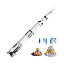 Blocos De Montar Educacionais Para Crianças Modelo Apollo Saturn 5 Conjunto De Foguete Espacial