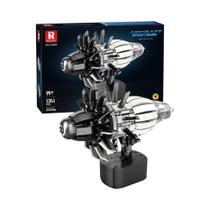 Blocos De Montar Educacionais Para Crianças, Motor De Aeronave, 1351 Peças, Ornamentos De Mesa,
