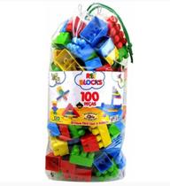 Blocos De Montar Educativo 100 Peças - Rei Blocks 523SB Blocos De Montar Educativo 100 Peças - Rei Blocks 523SB