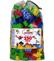 Blocos De Montar Educativo 250 Peças - Rei Blocks 521SB