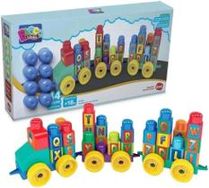 Blocos De Montar Educativo Trenzinho Do Abc Dismat Mk363