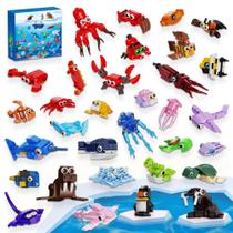 Blocos de Montar EITOLNR 846 Peças Conjunto de Animais Marinhos Blocos de Montar EITOLNR 846 Peças Conjunto de Animais Marinhos