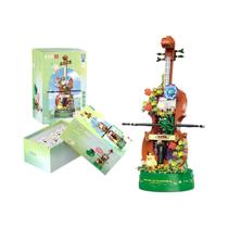 Blocos De Montar Em Forma De Violino Para Crianças, Modelo De Brinquedo Para Montagem, Presente De