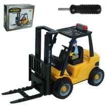 Blocos de montar empilhadeira com boneco super maquina top kids com 32 pecas tleg Blocos de montar empilhadeira com boneco super maquina top kids com 32 pecas tleg