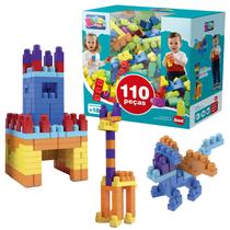 Blocos De Montar Encaixe Infantil 110pçs Brinquedo Educativo Blocos De Montar Encaixe Infantil 110pçs Brinquedo Educativo