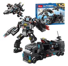 Blocos de Montar Equipe Swat 585 Pçs-bloxi