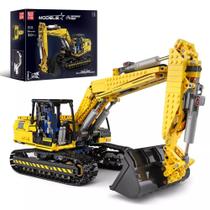 Blocos de Montar Escavadeira Mould King Mod. 13112 com 2.169 peças + Motorização e Controle Remoto