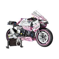 Blocos De Montar Estilo Futurista Rosa 1860 Peças Motocicleta Design Tecnológico Montagem E Operação Blocos De Montar Estilo Futurista Rosa 1860 Peças Motocicleta Design Tecnológico Montagem E Operação