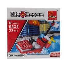 Blocos de Montar Estilo Lego Peizhi City Rescue Carrinhos