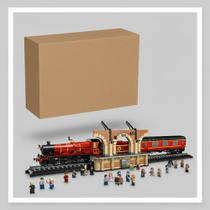 Blocos de montar expresso de hogwarts harry potter 5129 peças + bonequinhos mod 76405 marca mega