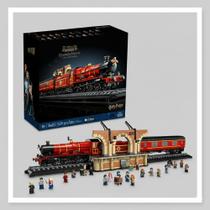 Blocos de montar expresso de hogwarts harry potter 5129 peças + bonequinhos mod 76405 marca mega