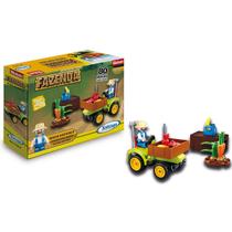 Blocos de Montar Fazenda Hortifruti com Trator 80 Peças Xalingo 2749.8