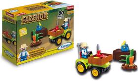 Blocos de Montar Fazenda Trator Hortifruti 80 Peças 2749.8 - Xalingo