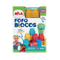 Blocos de Montar Fofo Blocos Elka 15 Peças