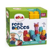 Blocos de Montar Fofo Blocos Elka 25 Peças