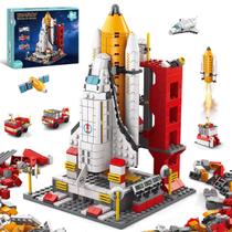 Blocos de Montar Foguete Espacial Com 1000 Peças 6 em 1 Brastoy Brinquedo Educativo Infantil Blocos de Montar Foguete Espacial Com 1000 Peças 6 em 1 Brastoy Brinquedo Educativo Infantil